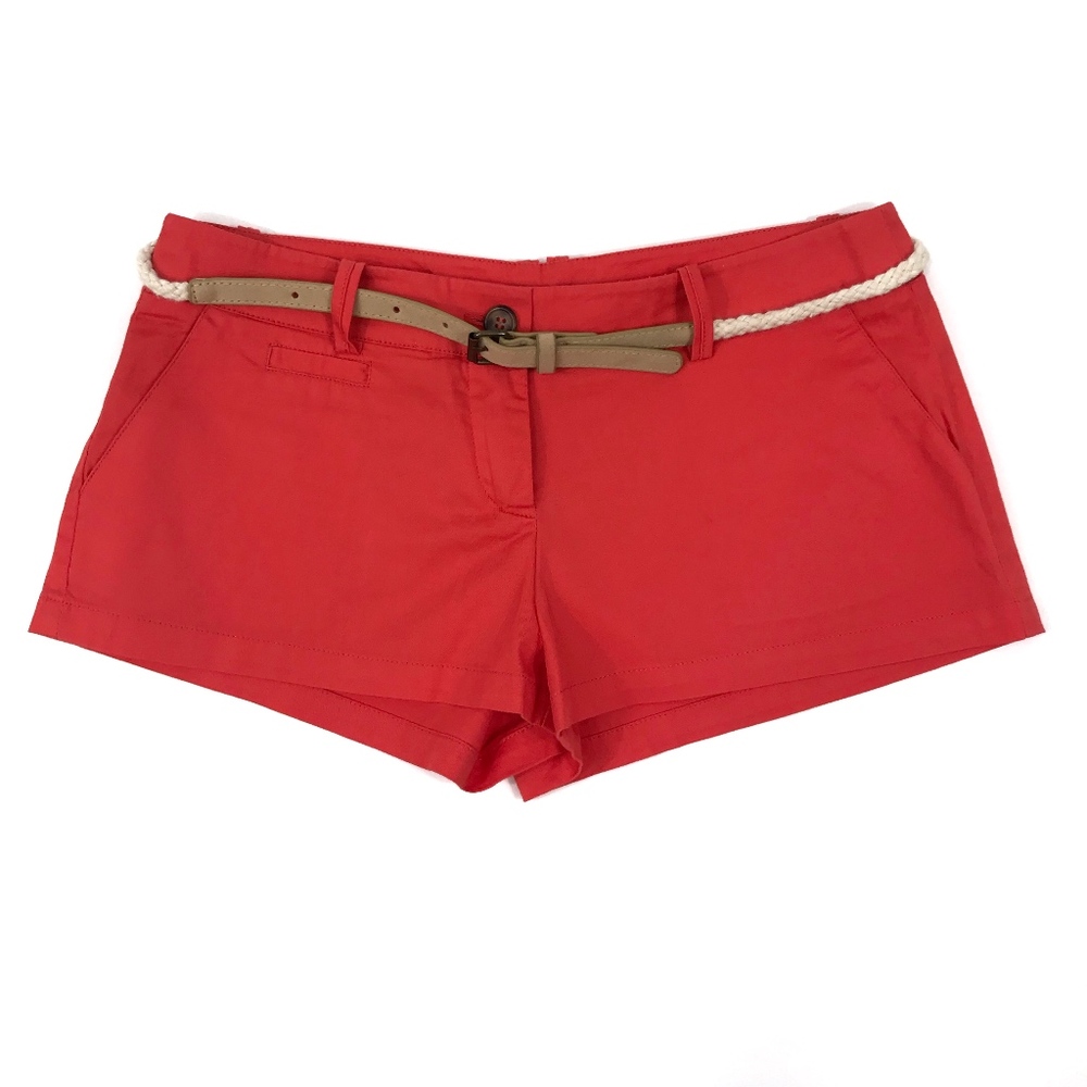 Papaya Summer Coral Twill Chino Shorts Size Small